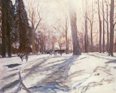 Snow at Broadlands by Paul Stewart
